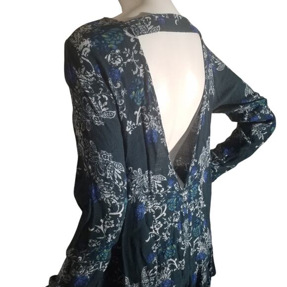Free People Womens Sz Medium Smooth Talker Pockets Mini Dress Long Sleeve Green - Picture 4 of 7